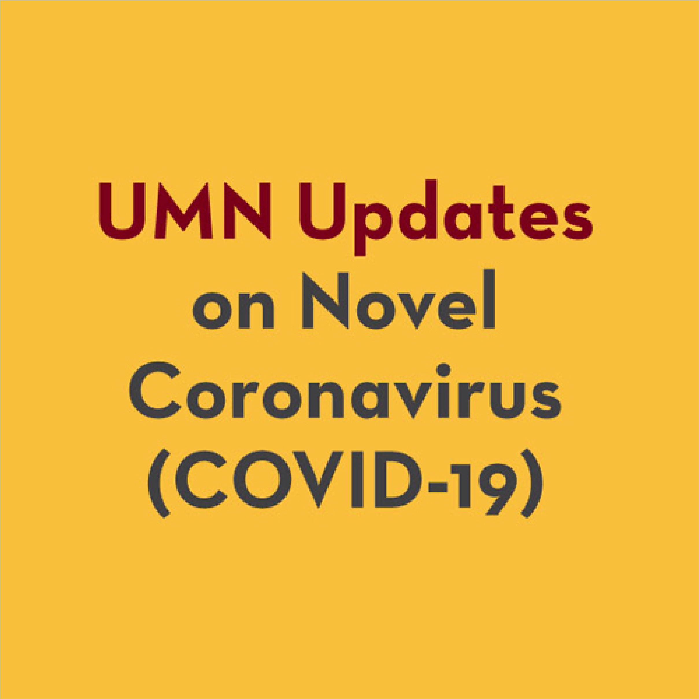 umn updates on novel coronavirus