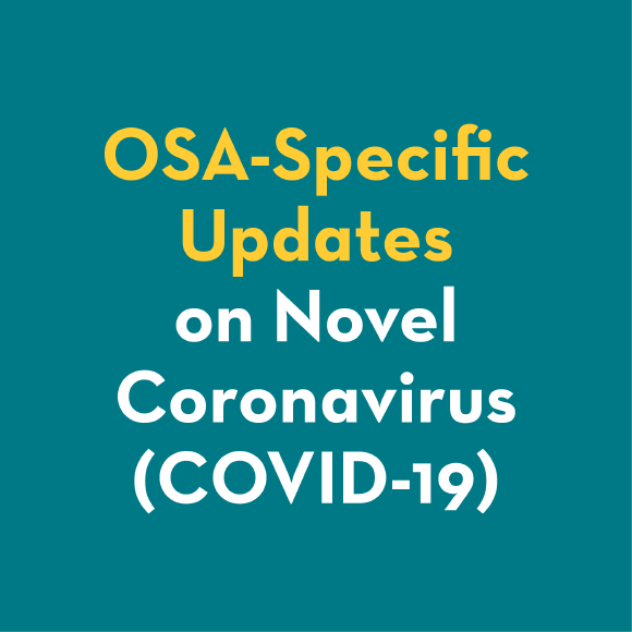 osa-specific updates on novel coronavirus