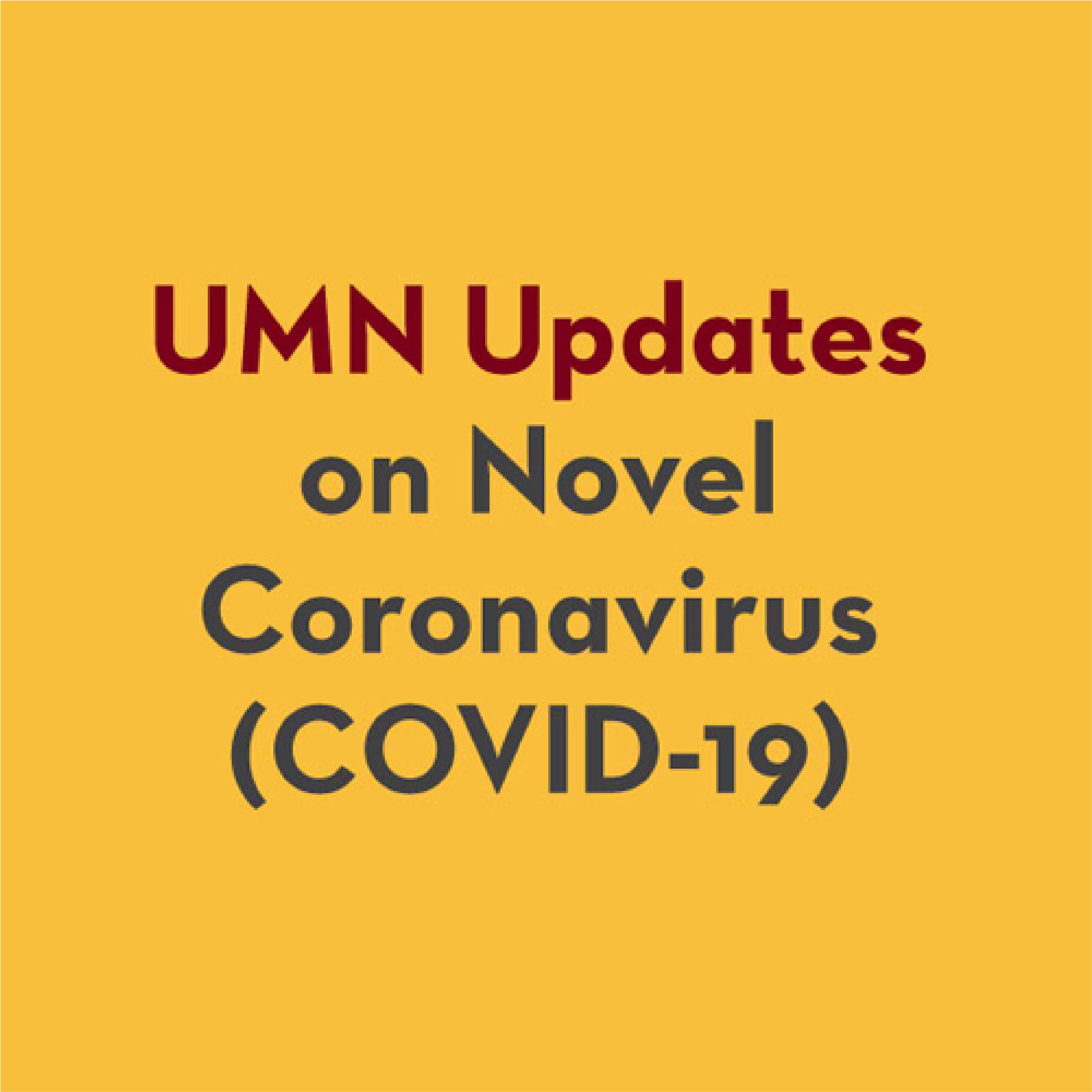 umn updates on novel coronavirus
