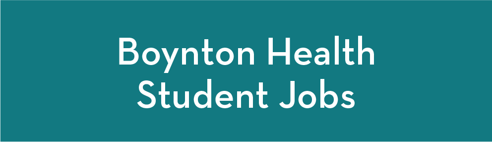 Boynton Health student jobs