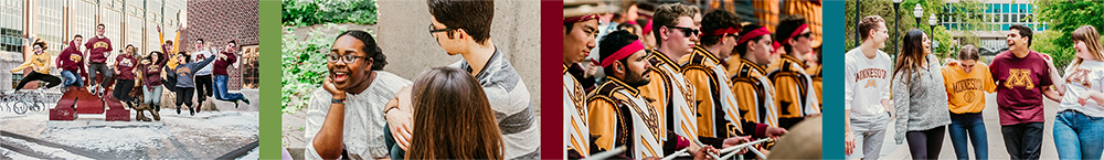 series of images of students at the university of minnesota